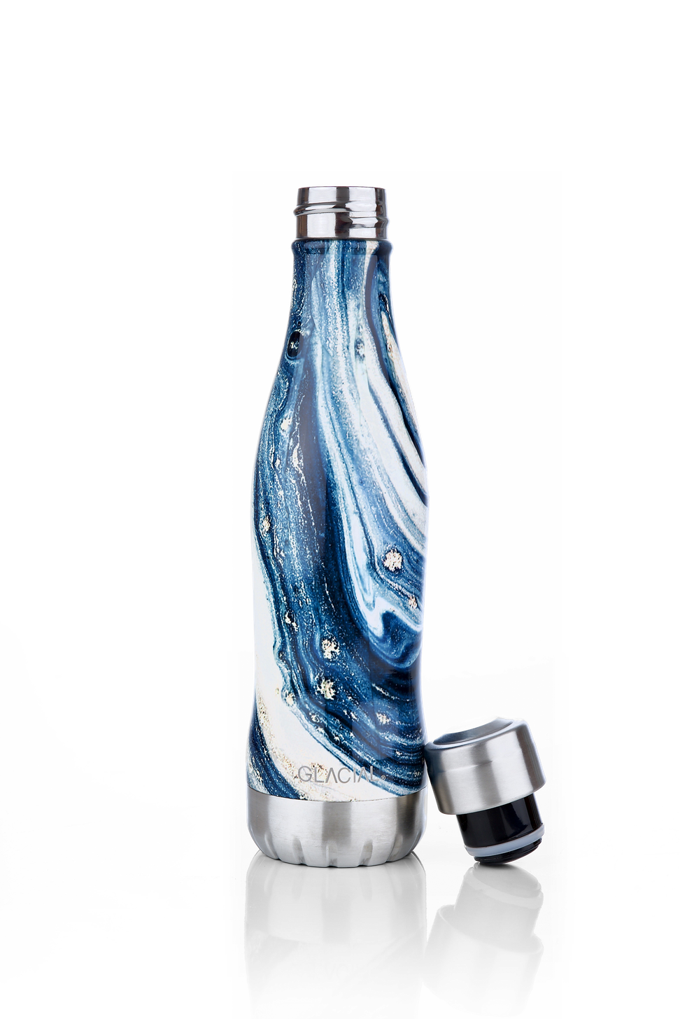 Water Bottle Indigo Marble 400ml