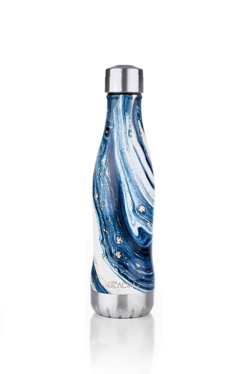 Water Bottle Indigo Marble 400ml