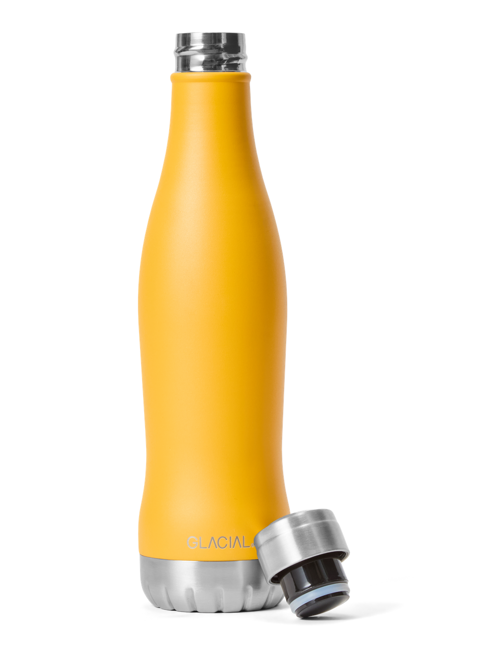 Water Bottle Matte Yellow 600ml