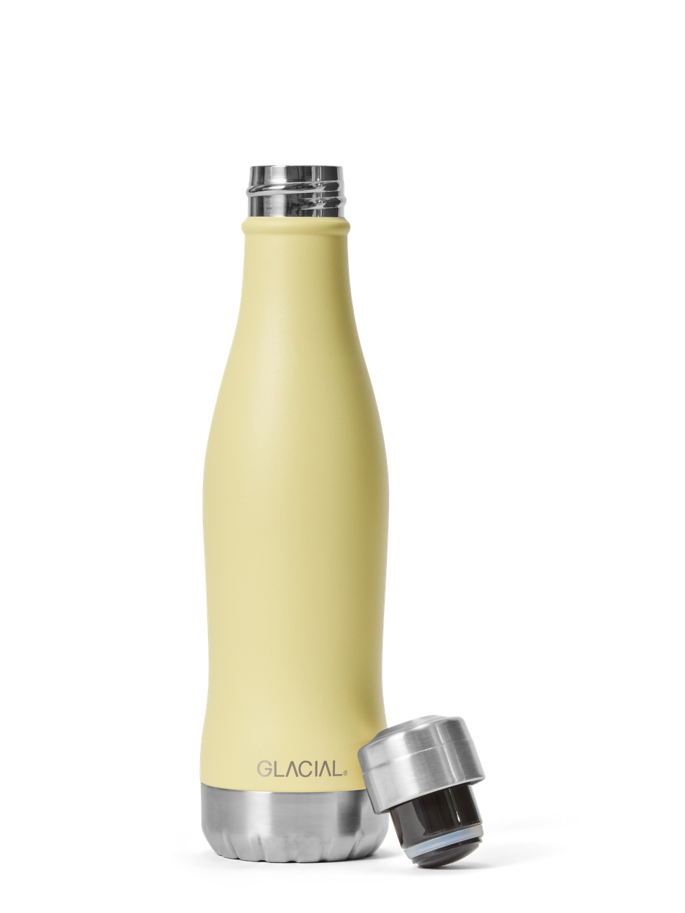 Water Bottle Matte Light Yellow 400ml