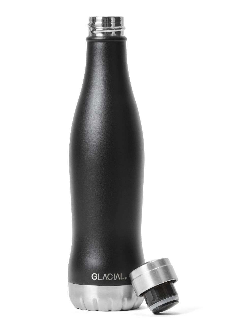 Water Bottle Matte Black 600ml